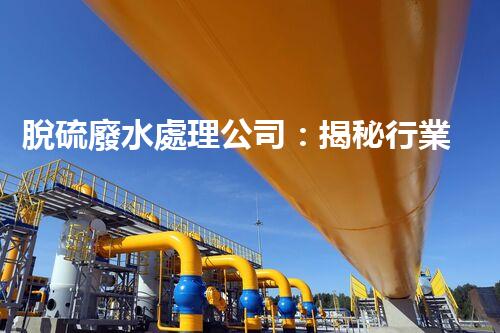 脫硫廢水處理公司：揭秘行業(yè)內(nèi)幕與以后趨勢？